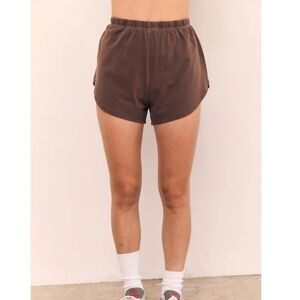 ✨Divided H&M Brown Velour Shorts Size M